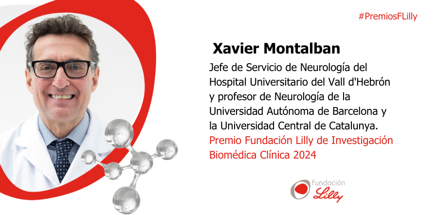 Primer plano del Premio clínica de Investigación Fundación Lilly 2024, Xavier Montalban