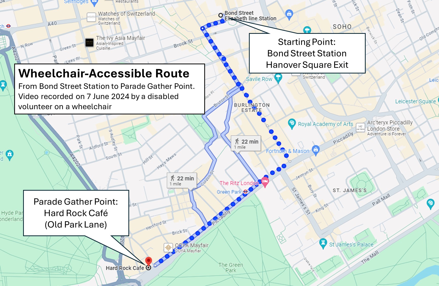 Wheelchair Accessible Route 2024