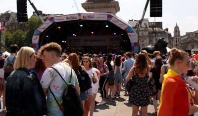 Pride in London Trafalgar Square square