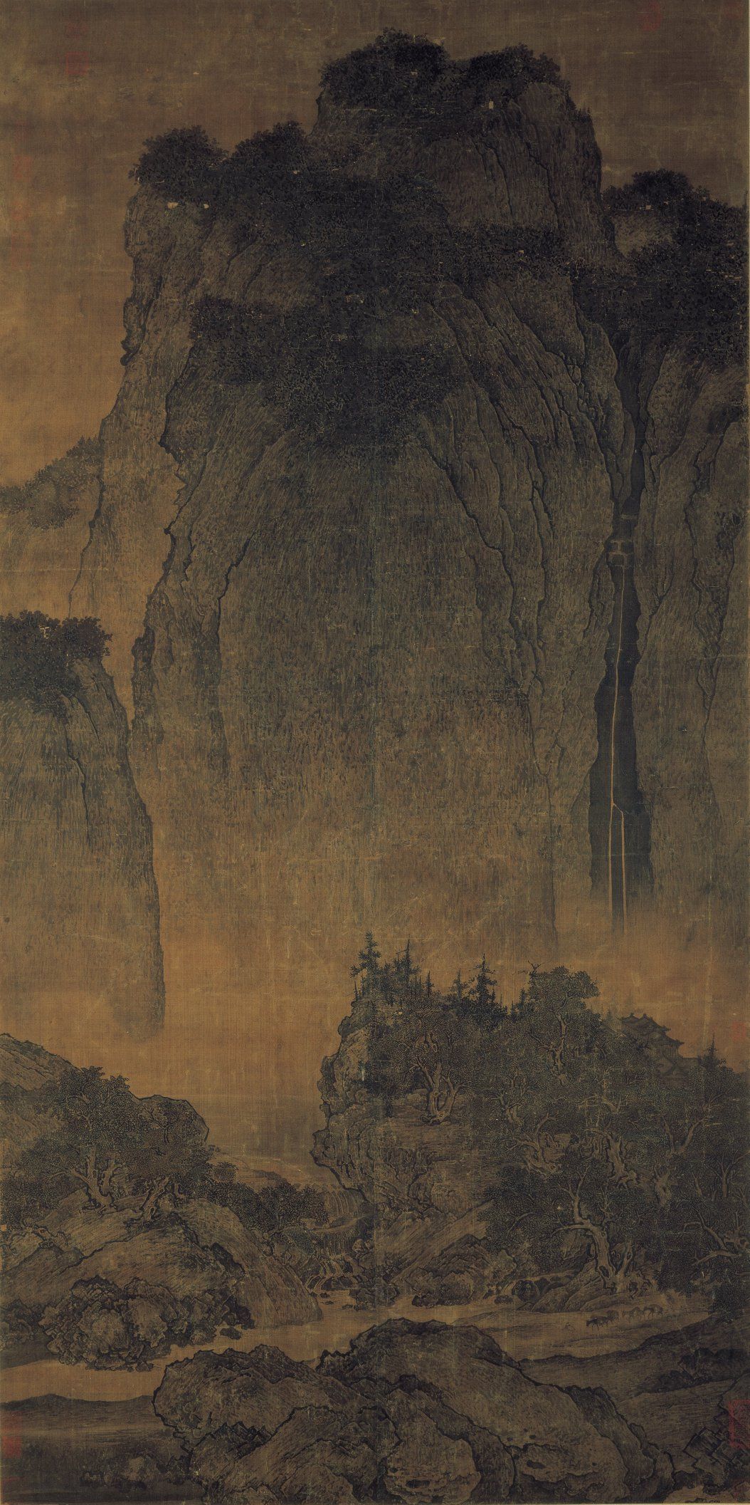 Fan Kuan, Travelers Among Mountains and Streams (1000)