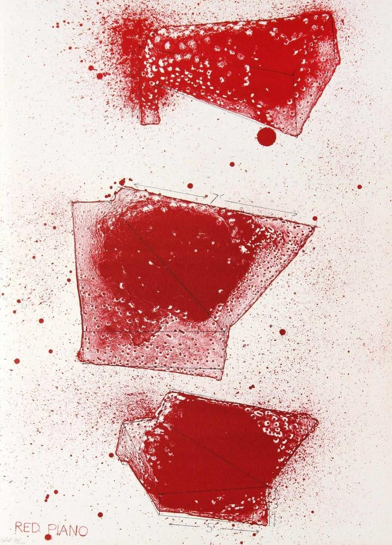Jim Dine, Picture of Dorian Gray: Red Piano (1968)