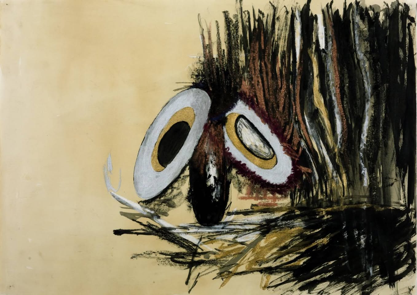 Shirazeh Houshiary, The Angel of Thought (1987)