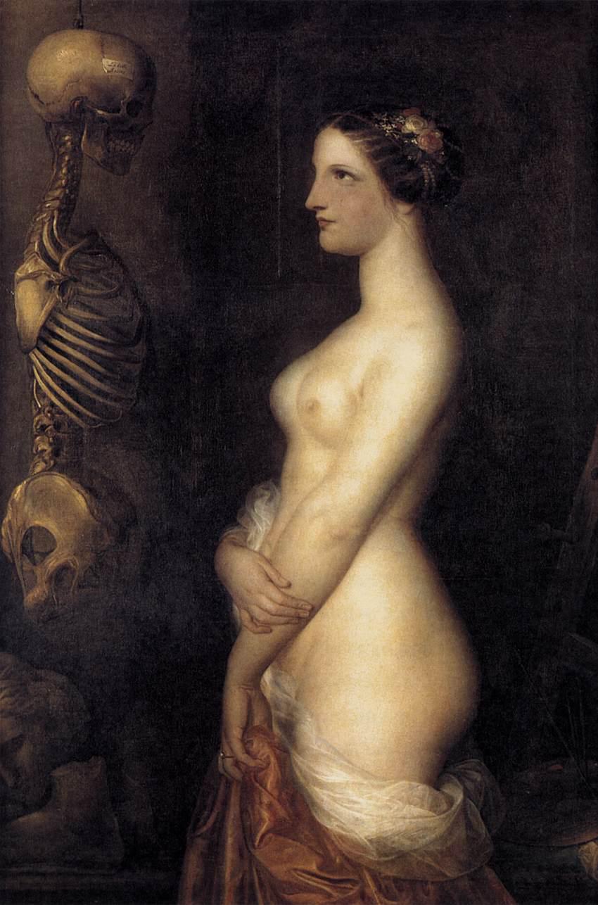 Antoine Wiertz, Two Young Girls or The Beautiful Rosine (1847)