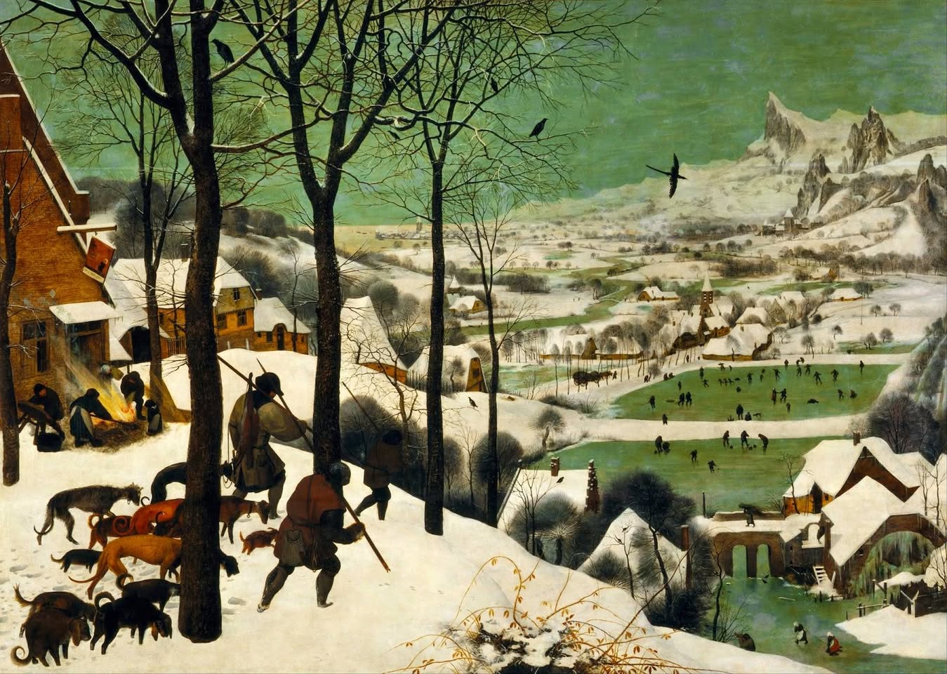 Pieter Bruegel the Elder, The Hunters in the Snow (1565)