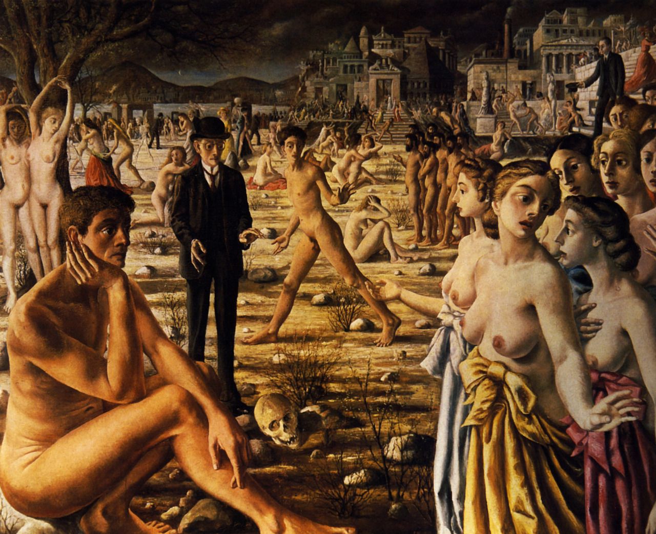 Paul Delvaux, City Worried (1941)