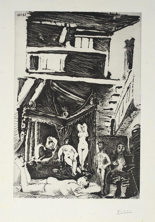 Pablo Picasso, Vieil Homme songeant à sa Vie [from Séries 347] (1968)