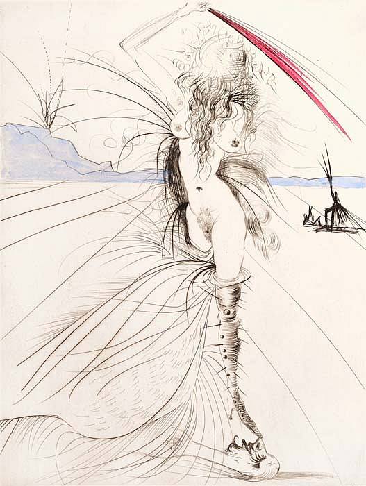 Salvador Dalí, Venus in Furs Suite: Woman with Whip (1969)