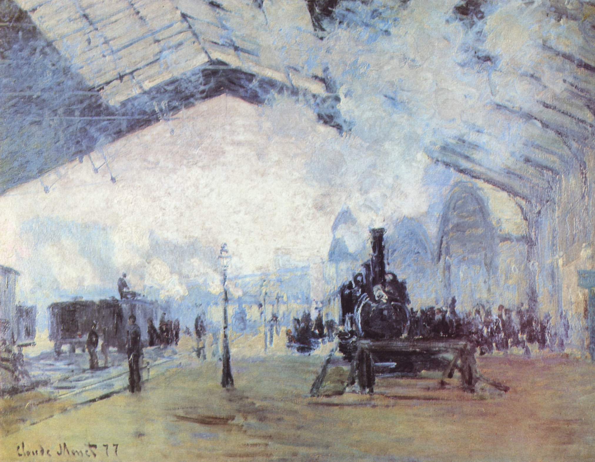 Claude Monet, Arrival of the Normandy Train, Gare Saint-Lazare (1877)
