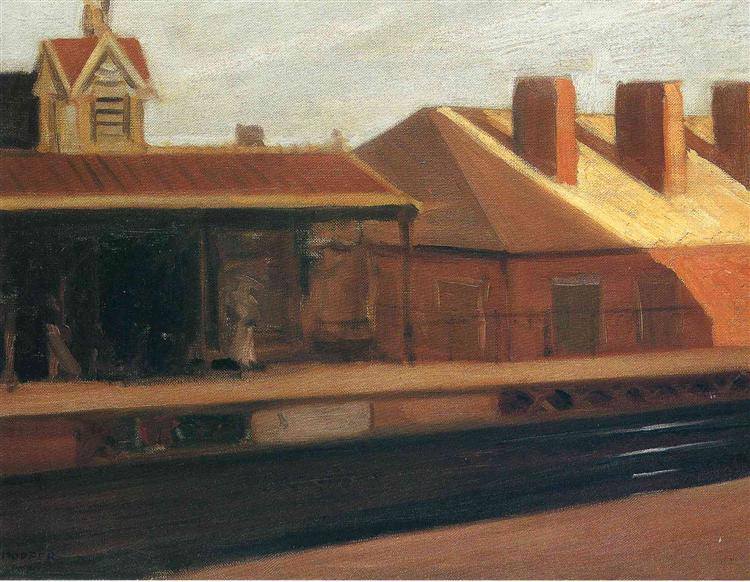 Edward Hopper, The El Station (1908)
