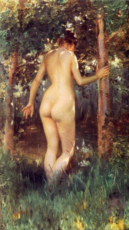 Julius LeBlanc Stewart, Study of a Nude Woman (1892)
