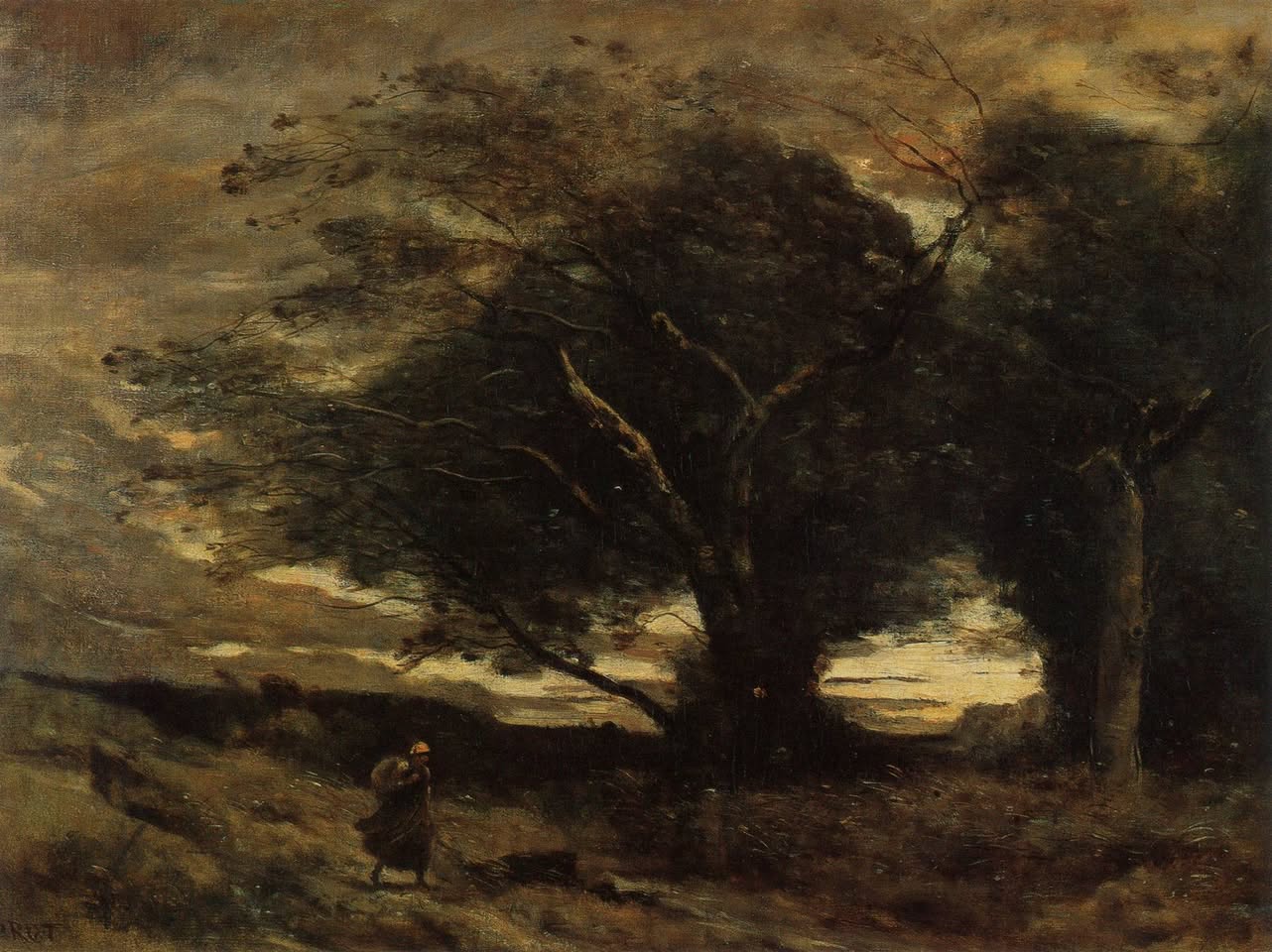 Jean-Baptiste-Camille Corot, Gust of Wind (1866)