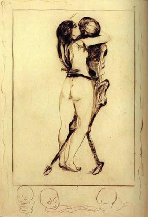 Edvard Munch, La Jeune Fille et la Mort (1894)