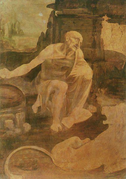 Leonardo da Vinci, St. Jerome in the Wilderness (1480)