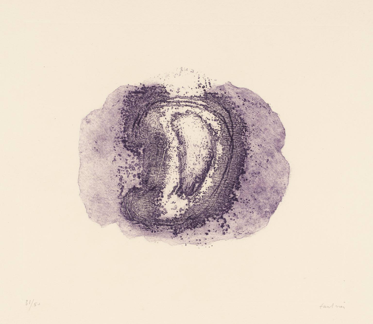 Jean Fautrier, Violet Hostage (1949)