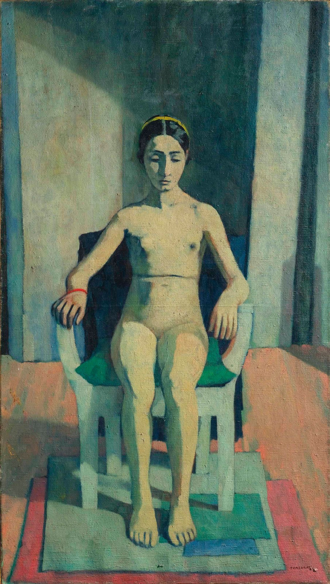 Felice Casorati, Ragazza nuda (1937)
