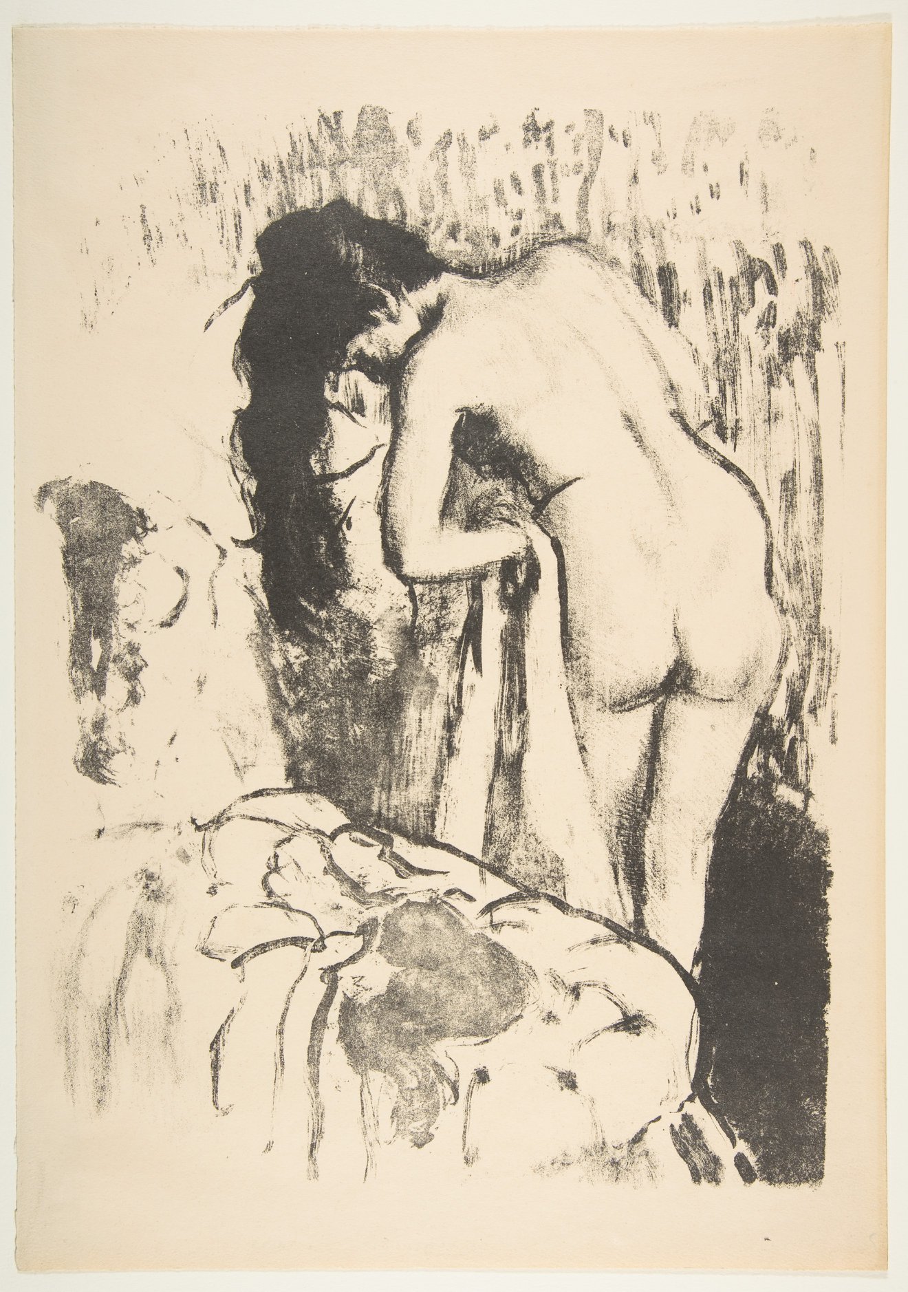 Edgar Degas, Nude Woman Standing, Drying Herself (1891)