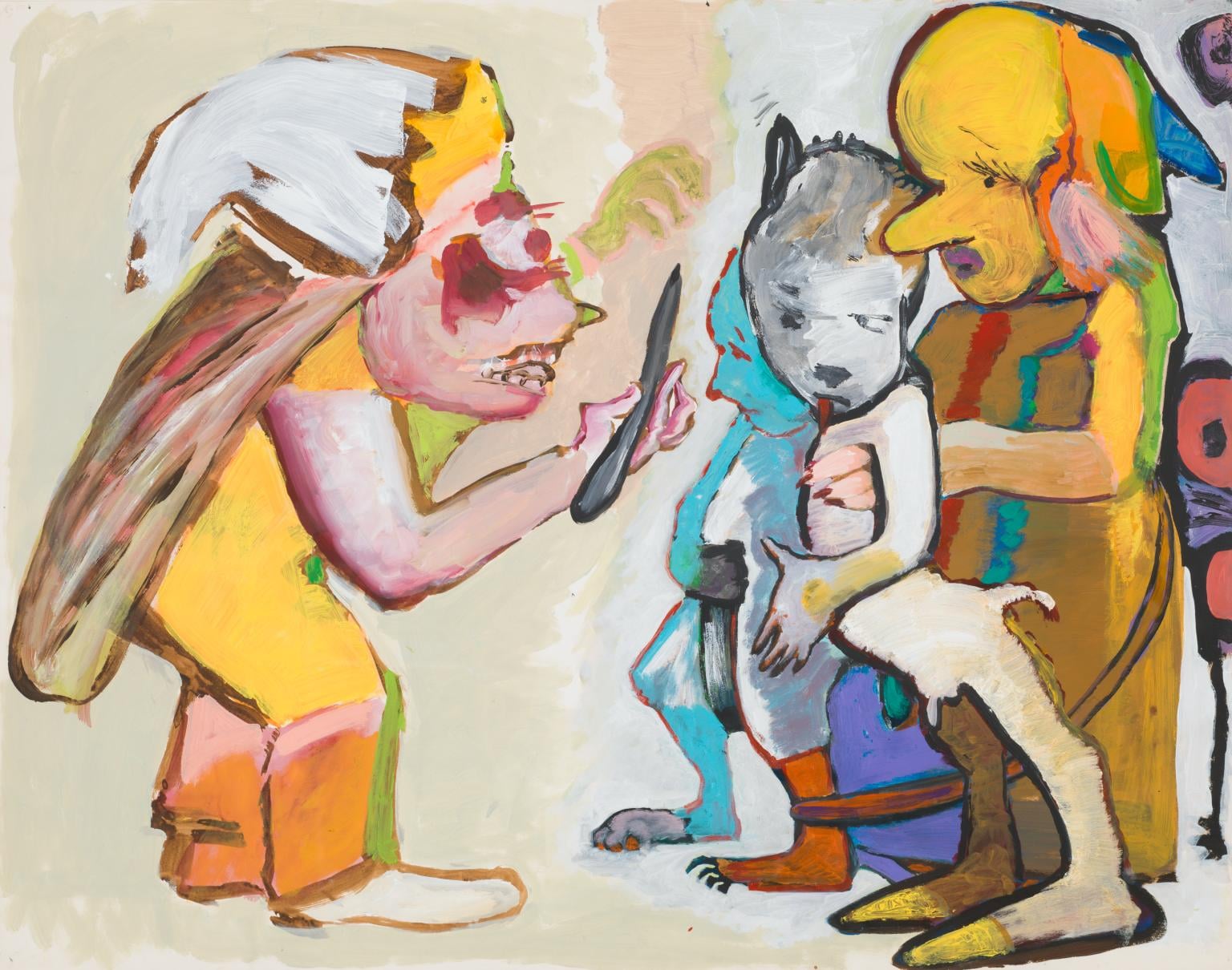 Paula Rego, Nanny, Small Bears and Bogeyman (1982)