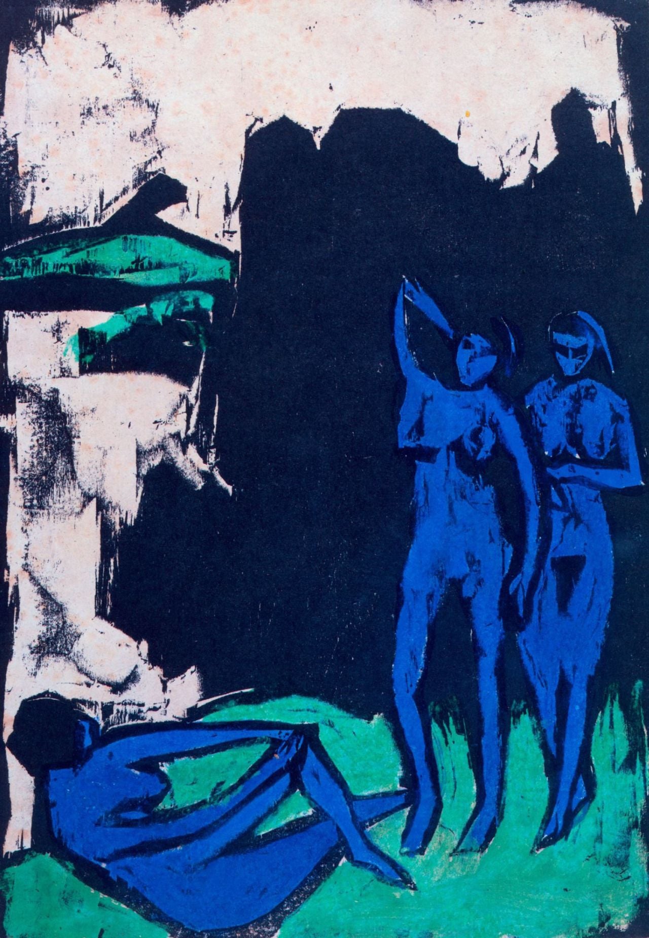 Ernst Ludwig Kirchner, Three Bathers (1910)