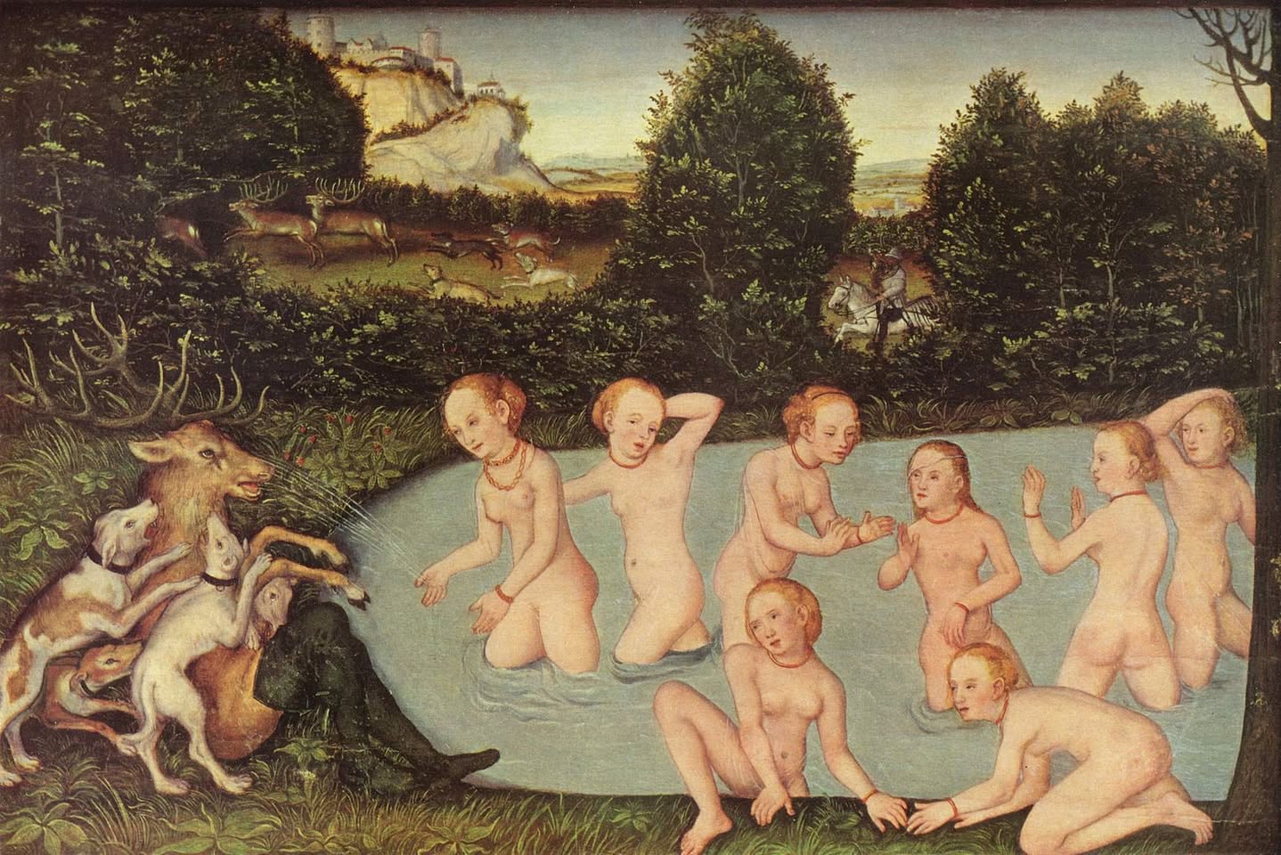 Lucas Cranach the Elder, Diana and Actaeon (1540)