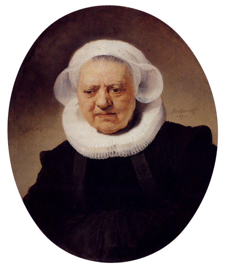 Rembrandt, Portrait Of An Eighty-Three-Year-Old Woman (1634)
