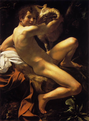Caravaggio, John the Baptist (Youth with a Ram)