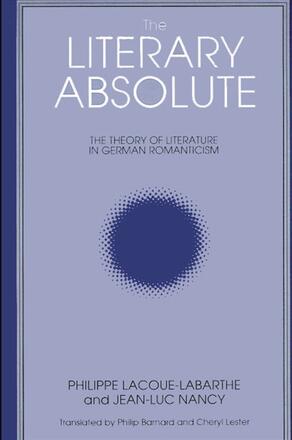 Εξώφυλλο: Jean-Luc Nancy & Philippe Lacoue-Labarthe, The Literary Absolute: The Theory of Literature in German Romanticism, translators: Philip Barnard & Cheryl Lester