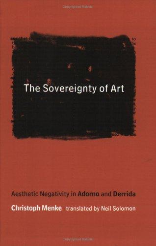 Εξώφυλλο: Christophe Menke, The Sovereignty of Art: Aesthetic Negativity in Adorno and Derrida