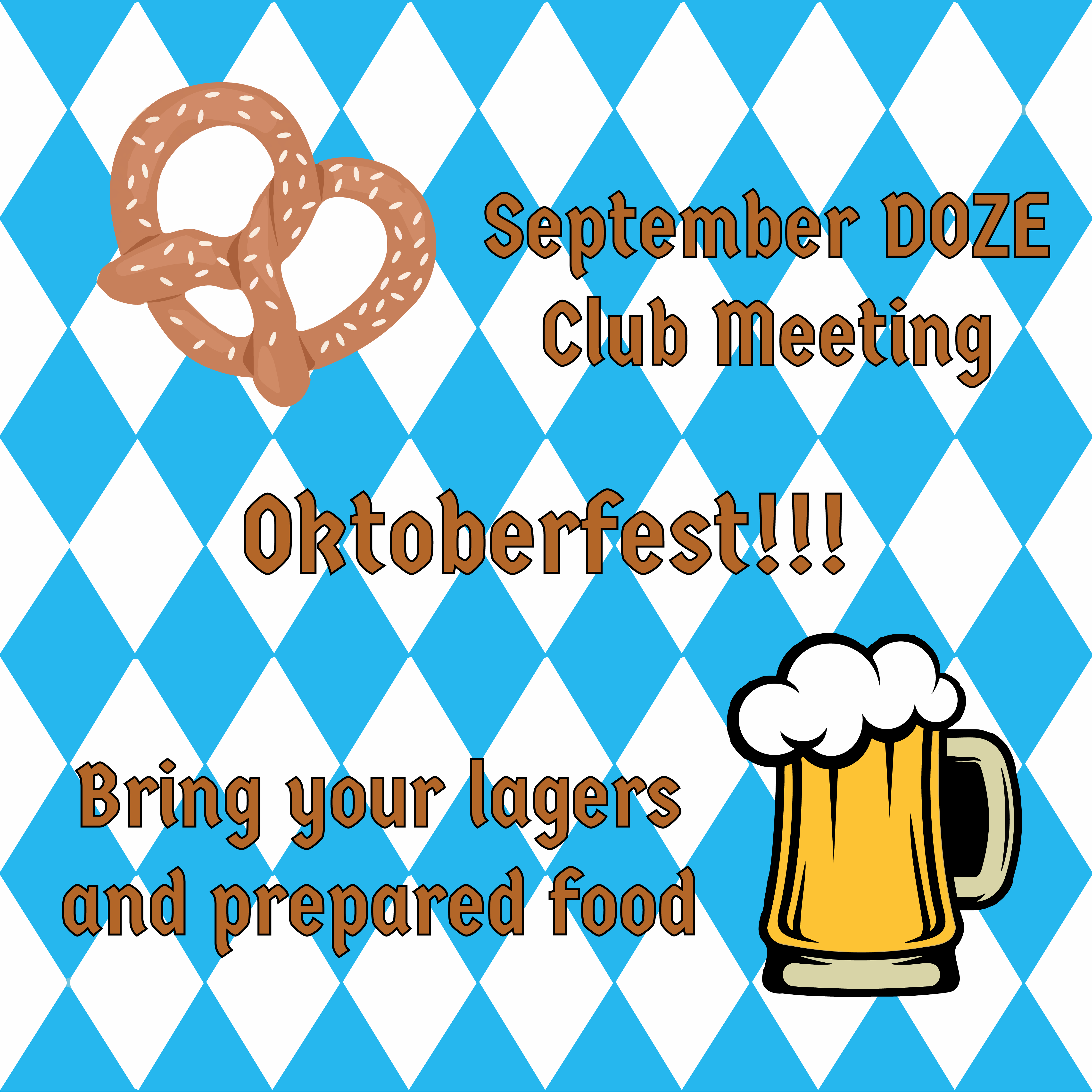 September Meeting – Oktoberfest!