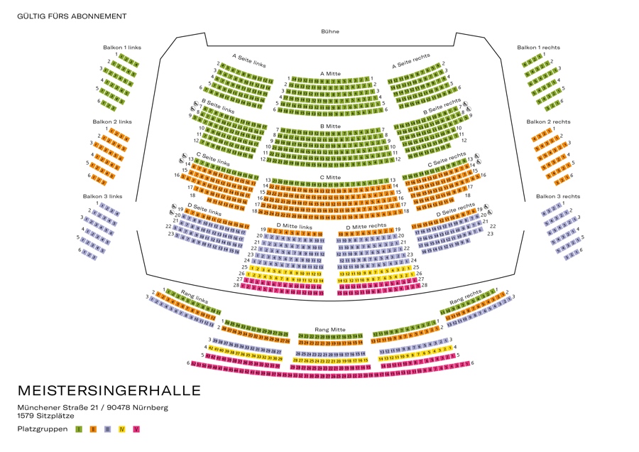Seating plan Meistersingerhalle