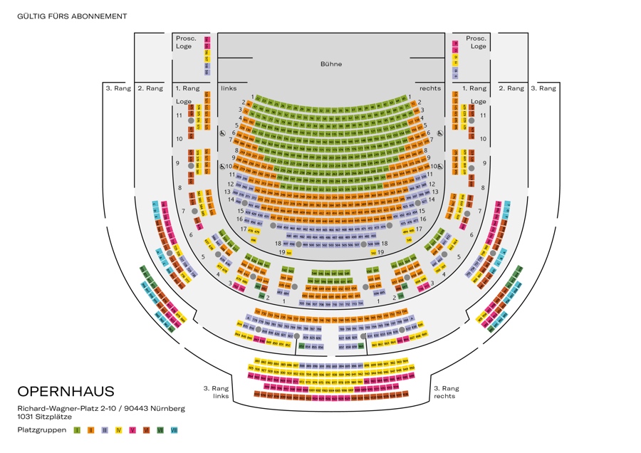 Seating plan Opernhaus