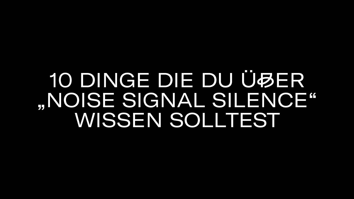 10 Dinge NoiseSignalSilence3
