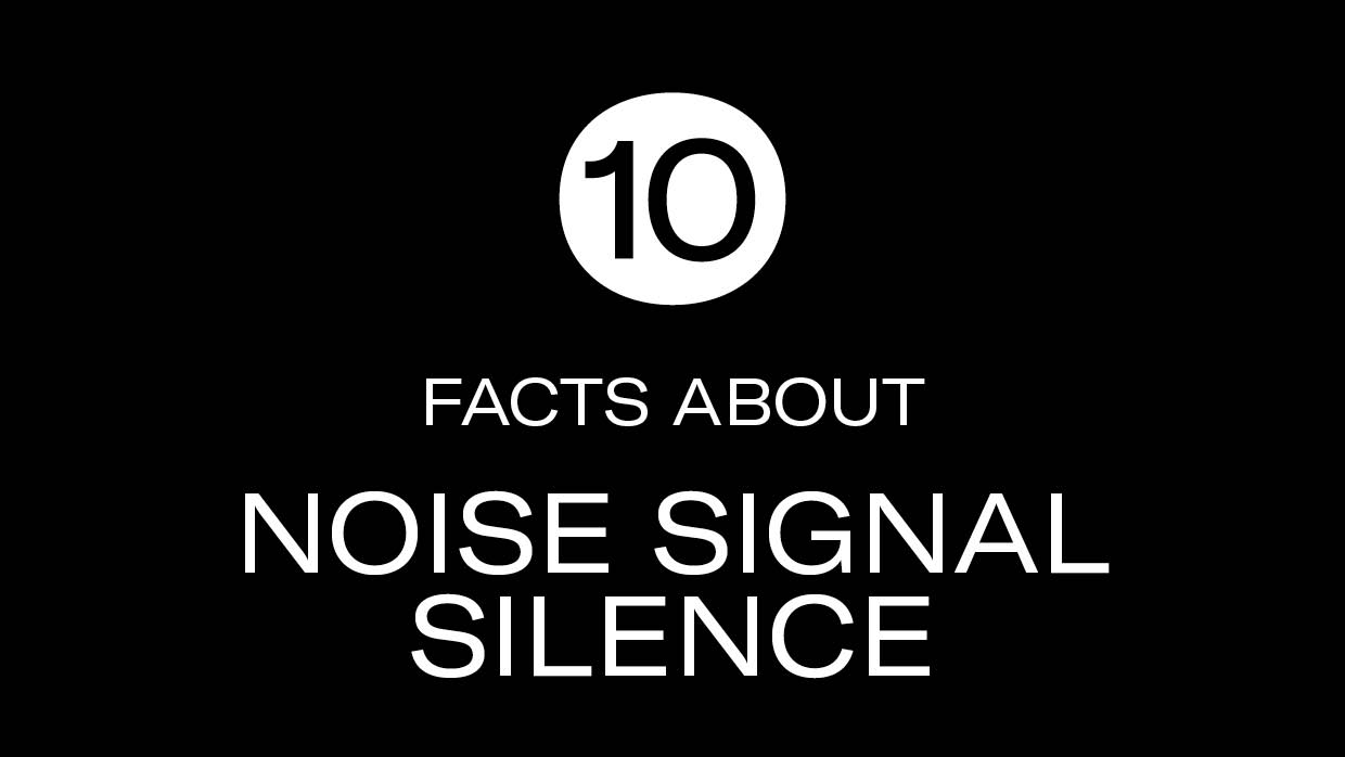 10 facts NoiseSignalSilence