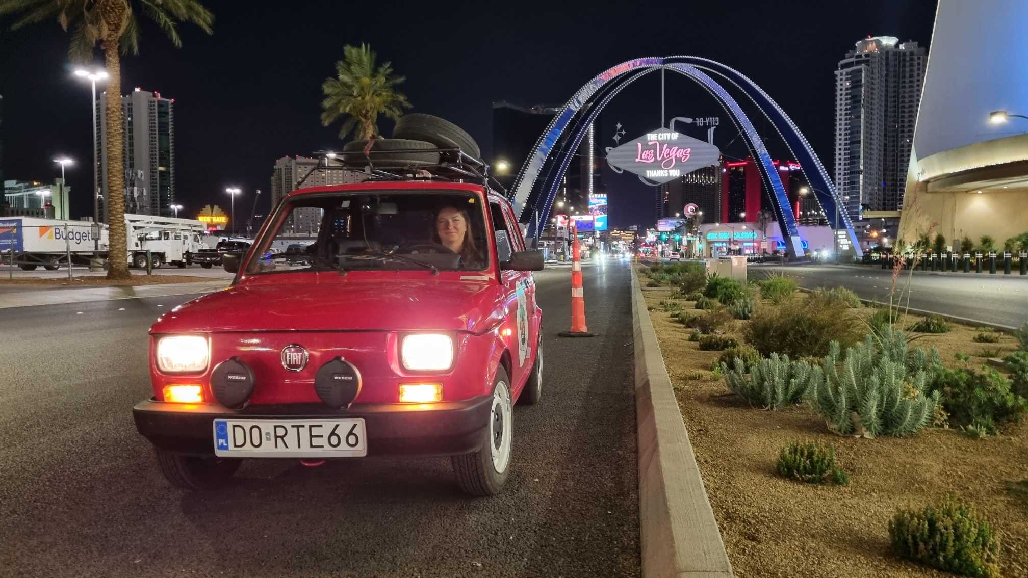 Maluszek na głównej ulicy w Las Vegas Maluszek na głównej ulicy w Las Vegas