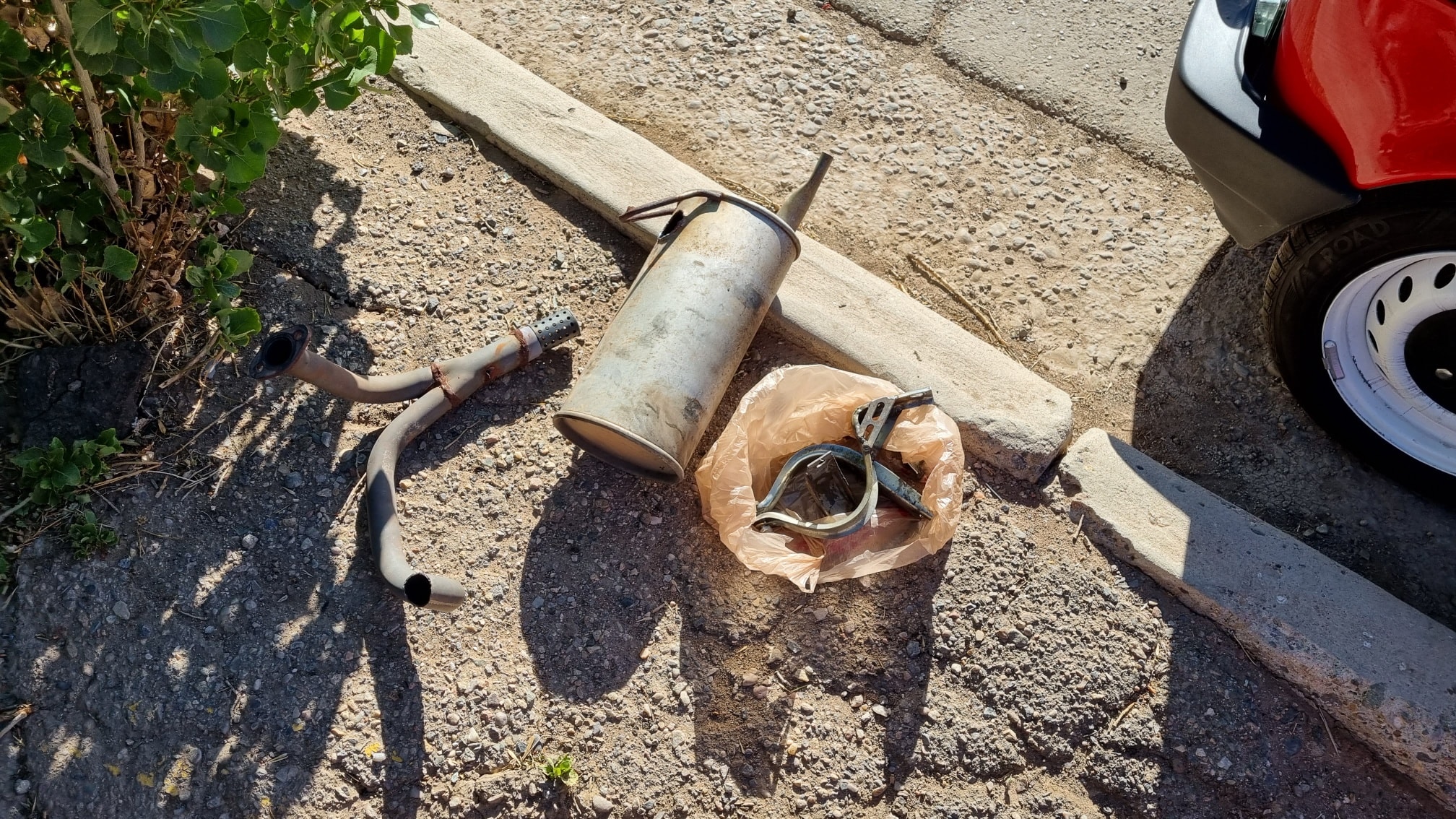 Resztki z wydechu w Grants