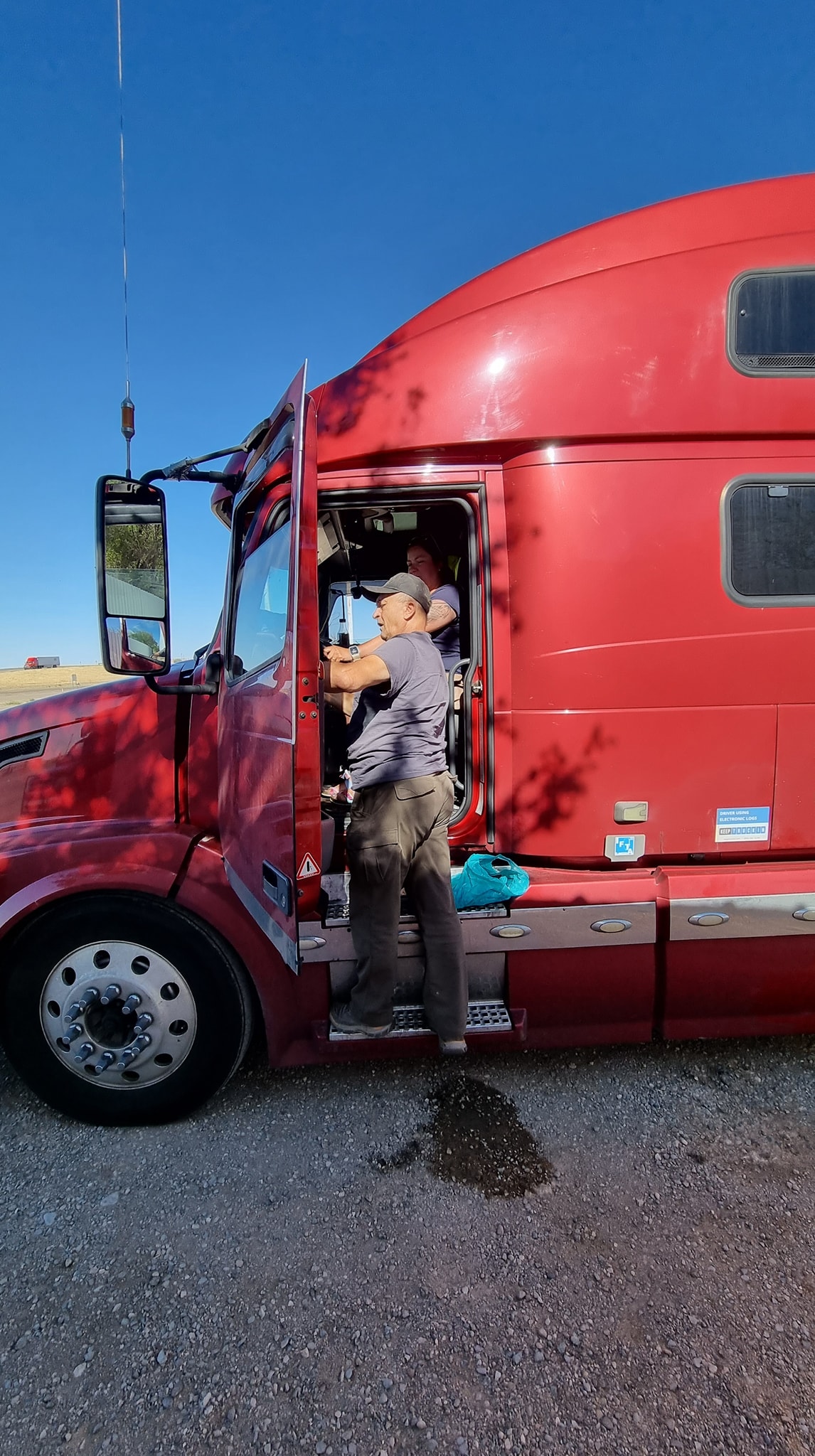 Pan Leszek i jego maszyna.