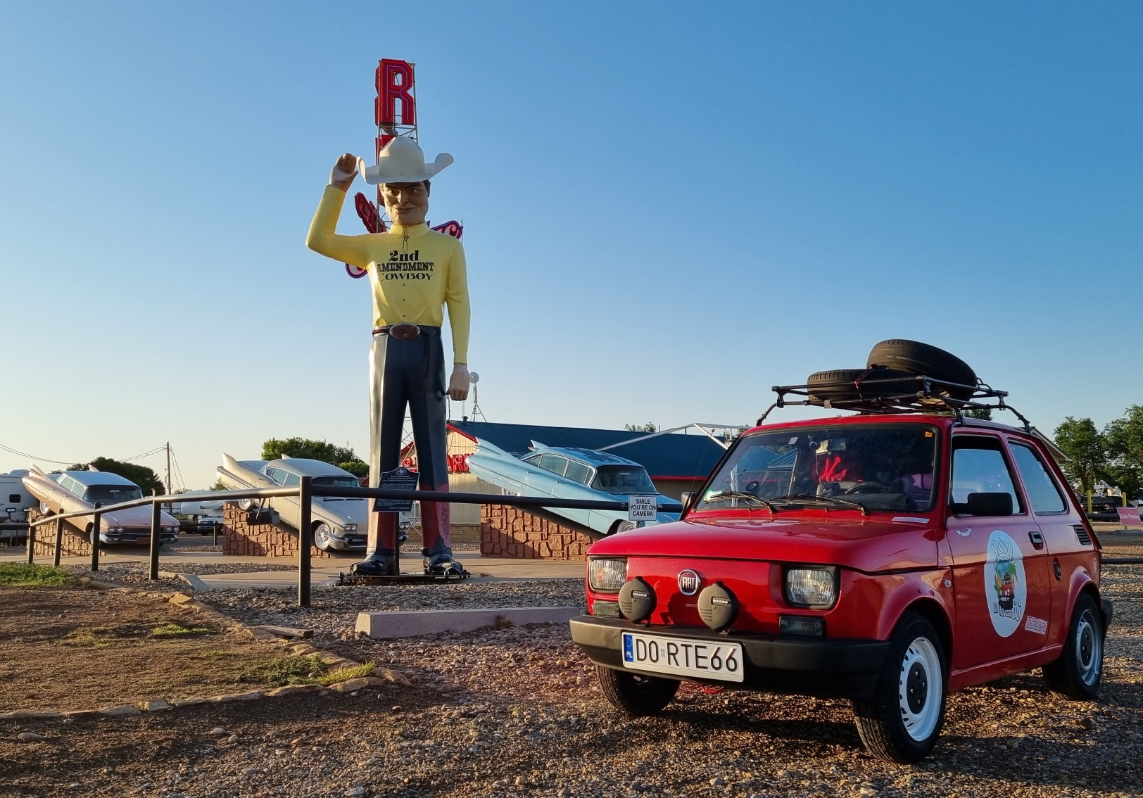 Na trasie Route 66 - cowboy