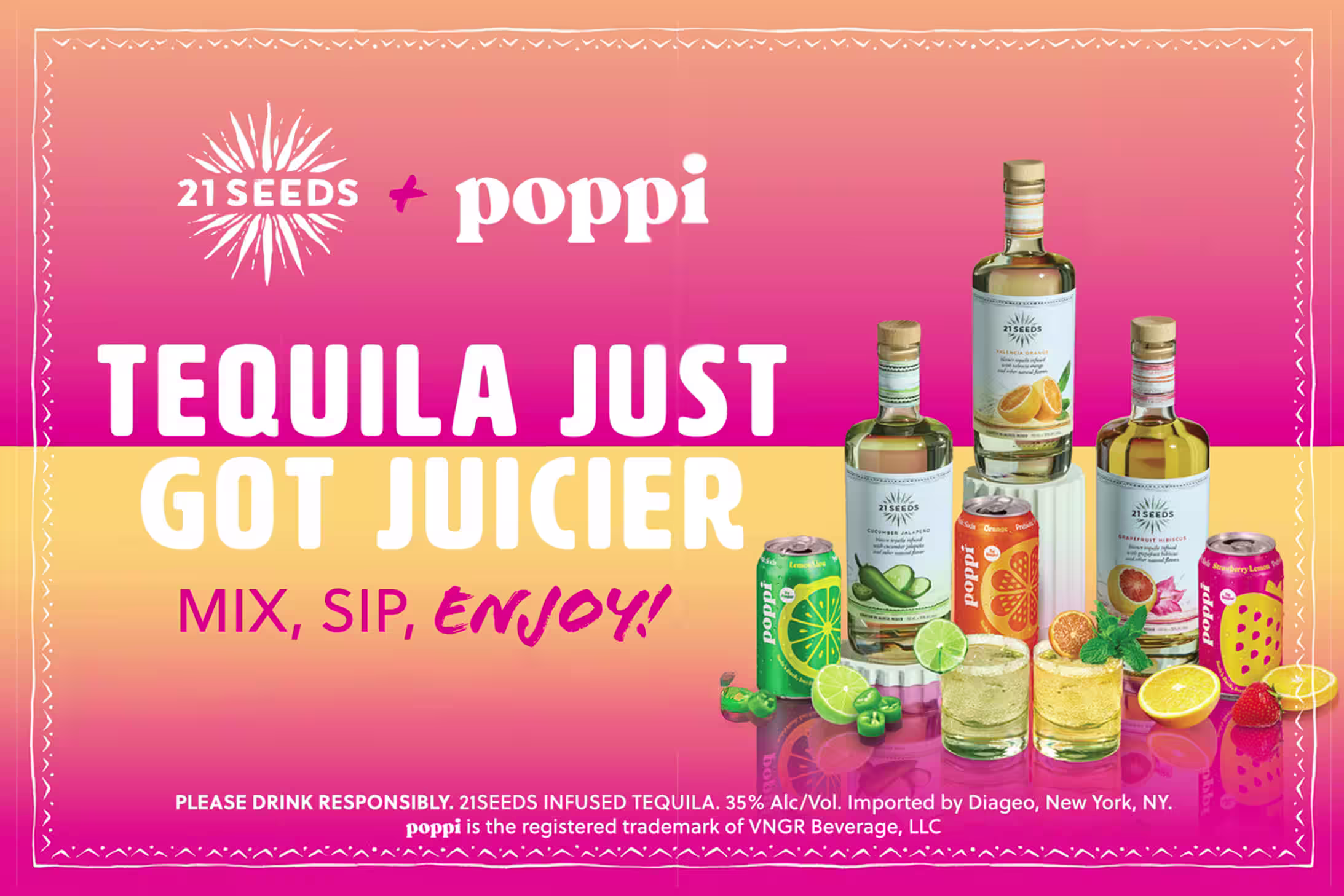 21 Seeds x Poppi - Tequila Just Got Juicier