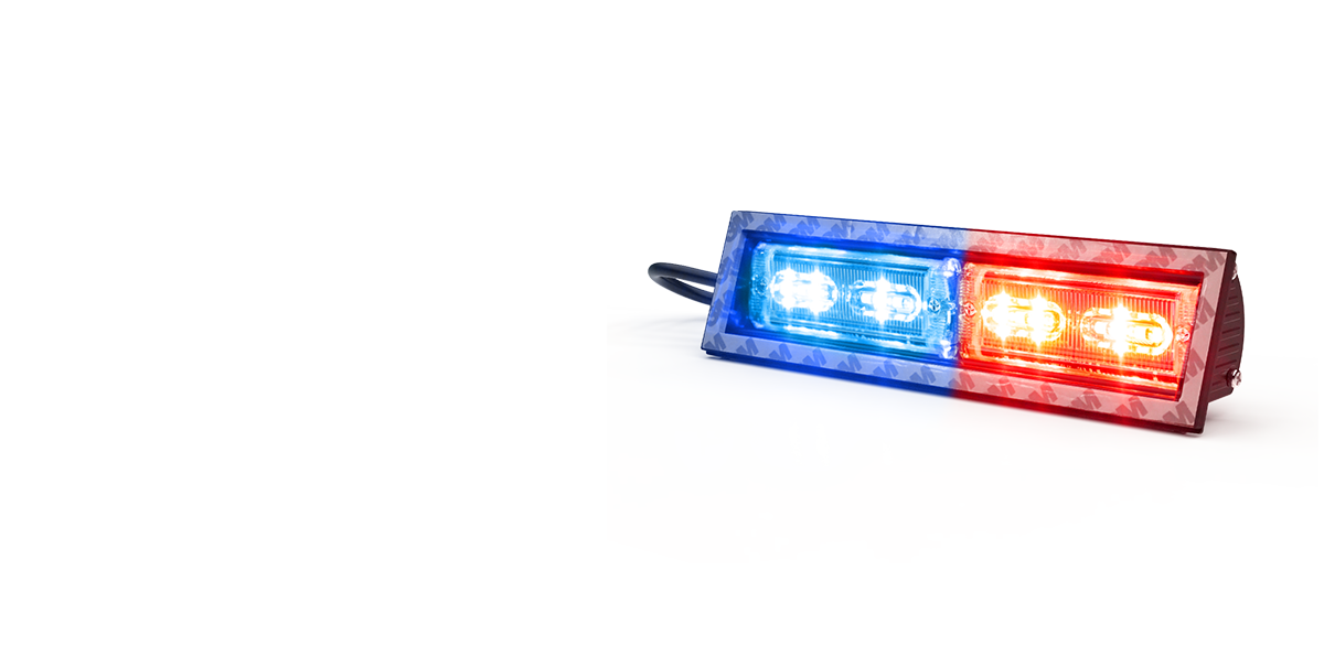 LED Light Bar - 5.6 - Police Lights: Red, White and Blue