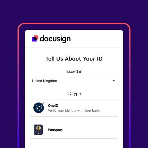 Docusign ID Verification