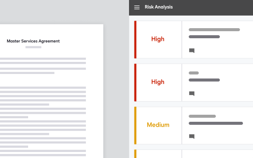 DocuSign Insight's built-in risk scoring dashboard.