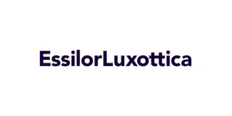 Black logo for brand Essilor Luxor