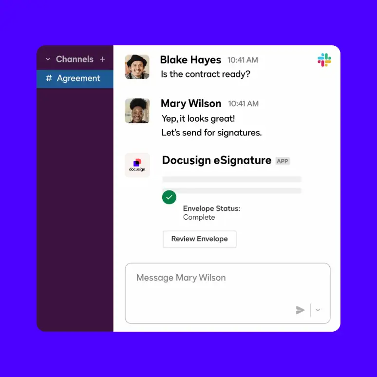 DocuSign pour Slack