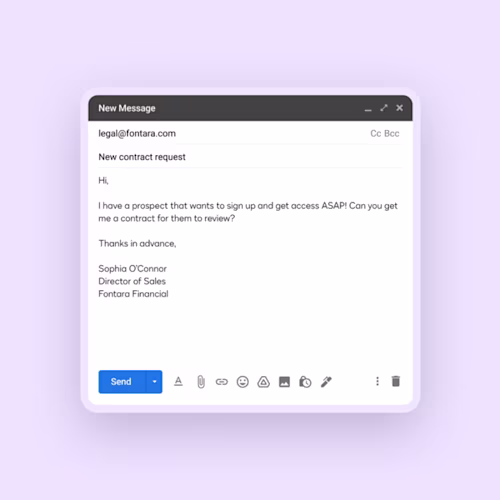 Docusign UI Agreement Desk simplify request intake