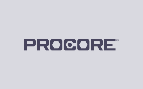 Procore Logo on grey