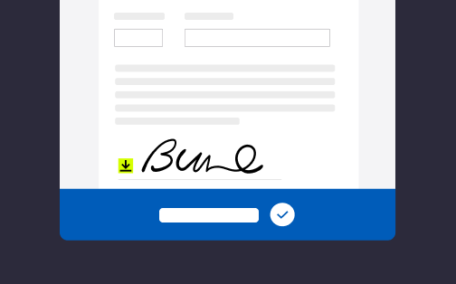 Ein Dokument mit einer Signatur und dem Hinweis „Dokument signiert“
