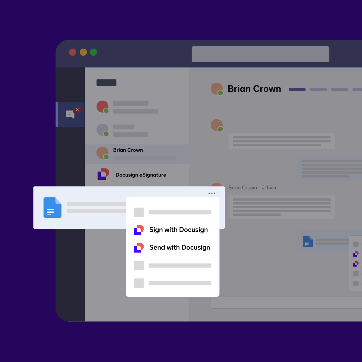 Microsoft Teams with DocuSign features