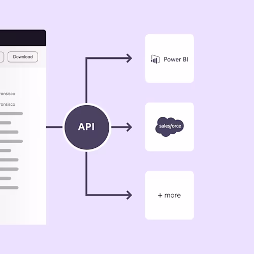 Docusign Web Forms can connect with Salesforce, Power BI, and other business applications through an API.