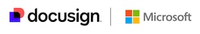 DocuSign and Microsoft duel logo