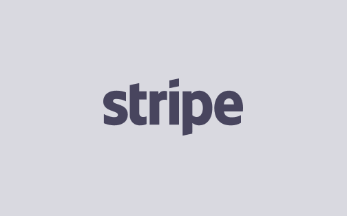 Stripe logo on grey