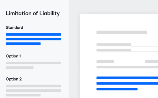 DocuSign Insight clause library interface.